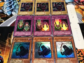 Cards: Magic Cylinder Black, 2nd period ver, Super or better, set of 3 cards each, Tera.