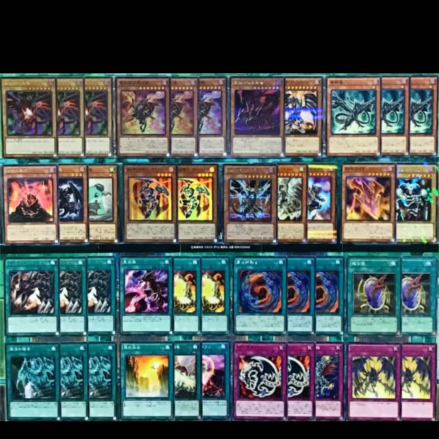 遊戯王 真紅眼 デッキ 本格構築 未使用スリーブ付き レッドアイズ