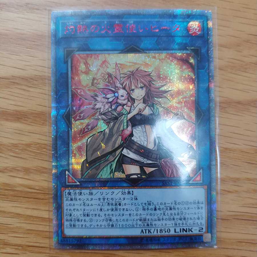 遊戯王 灼熱の火霊使いヒータ 20th シク シークレット