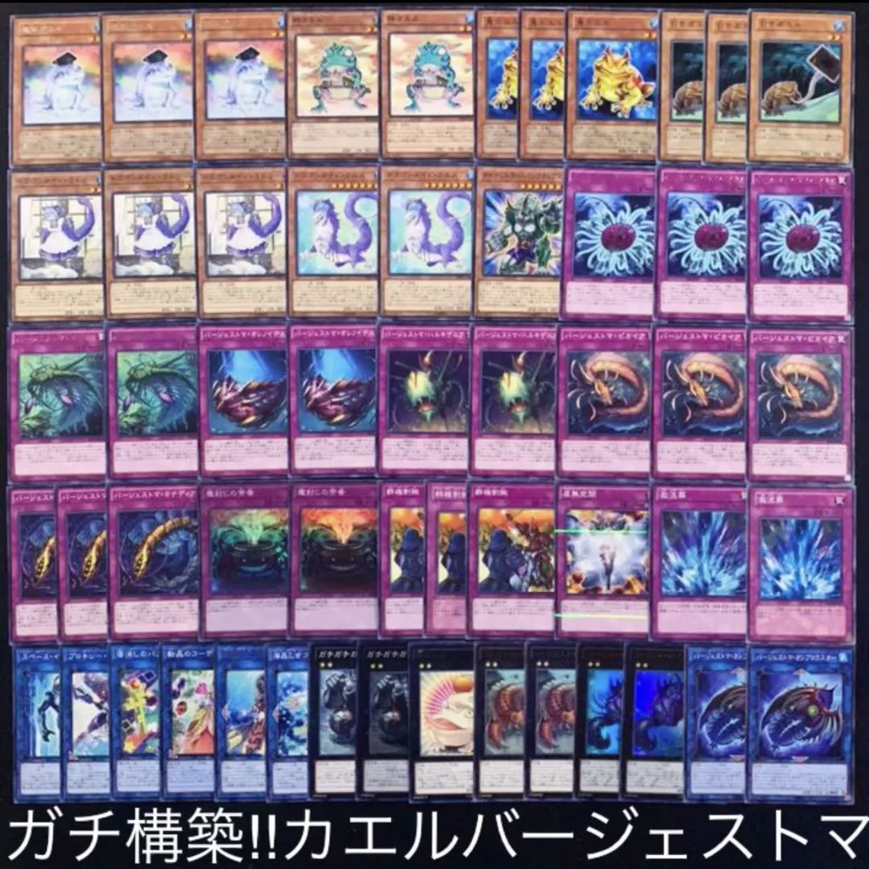 遊戯王　ガチ構築！！カエルバージェストマデッキ40枚+EX15枚B