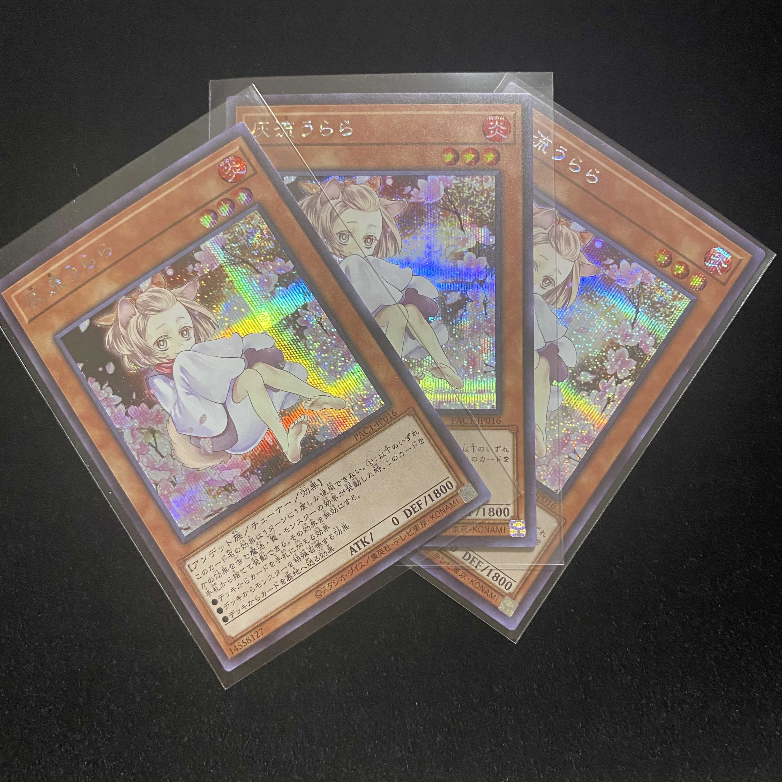 遊戯王 灰流うらら 絵違い シク 3枚