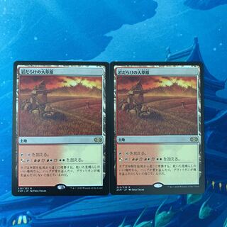 MTG 2枚 岩だらけの大草原