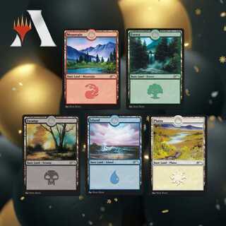 Secret Lair【Bob Rossさん 基本地形】MTGアリーナ