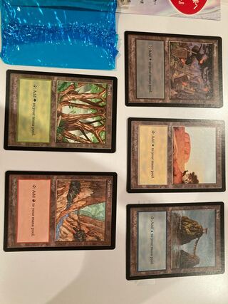 APAC2 Japanese release 3rd anniversary land card set of 5