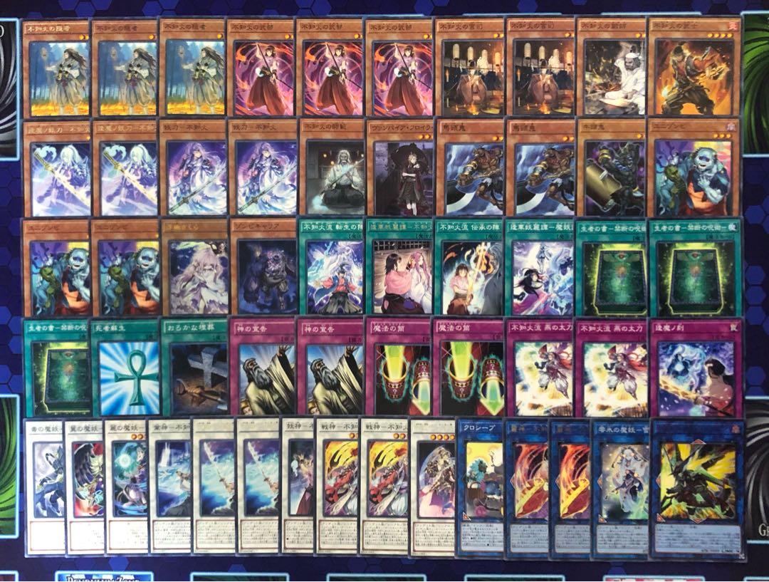 不知火　デッキ　スリーブ付