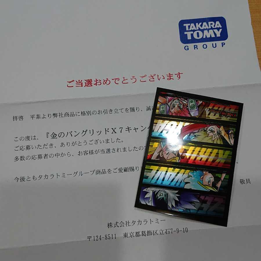 金のバングリッドX7 1枚