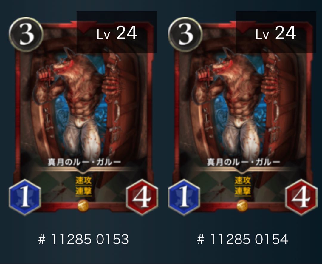 真月のルー・ガルー　2枚セット