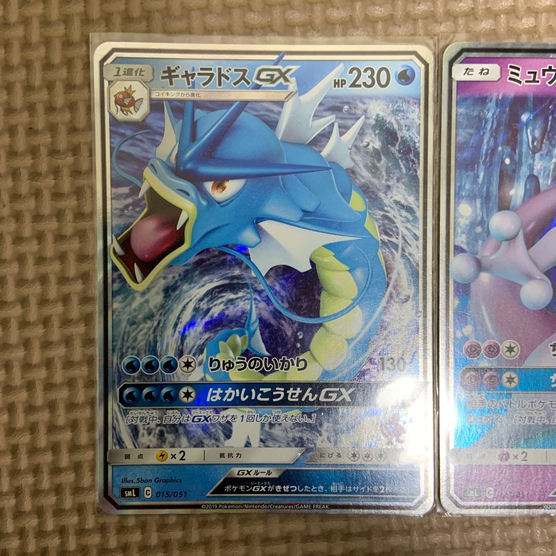 ファミリーポケモンカードゲーム　ミュウツー GX ギャラドスGX