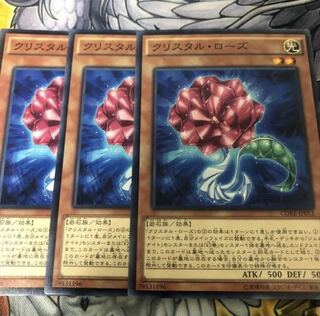 遊戯王　クリスタル・ローズ ノーマル3枚セット