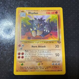 Pokémon Card Rhydon Old Back English Version