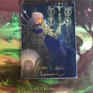 活力回復　アートカード　イラストコレクション　箔押し　サイン