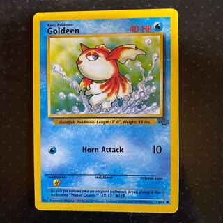 Pokémon Card Old Back Goldeen English Version