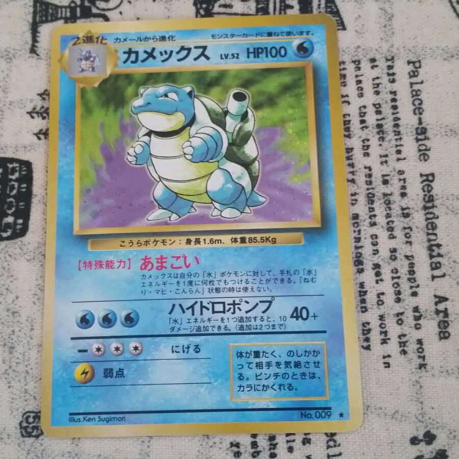 【早い者勝ち】旧裏面カメックス