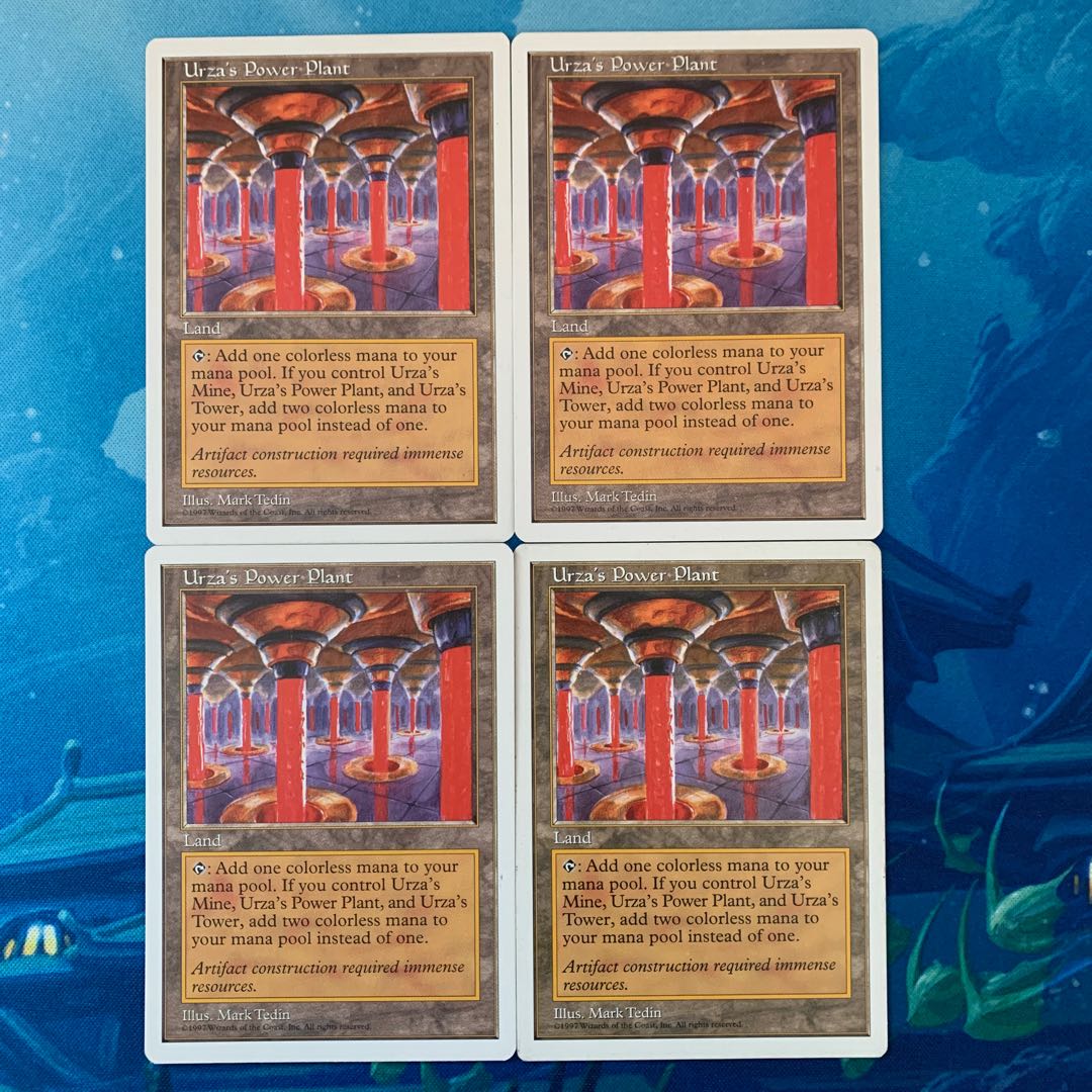MTG 4-card Urza's Power Plant