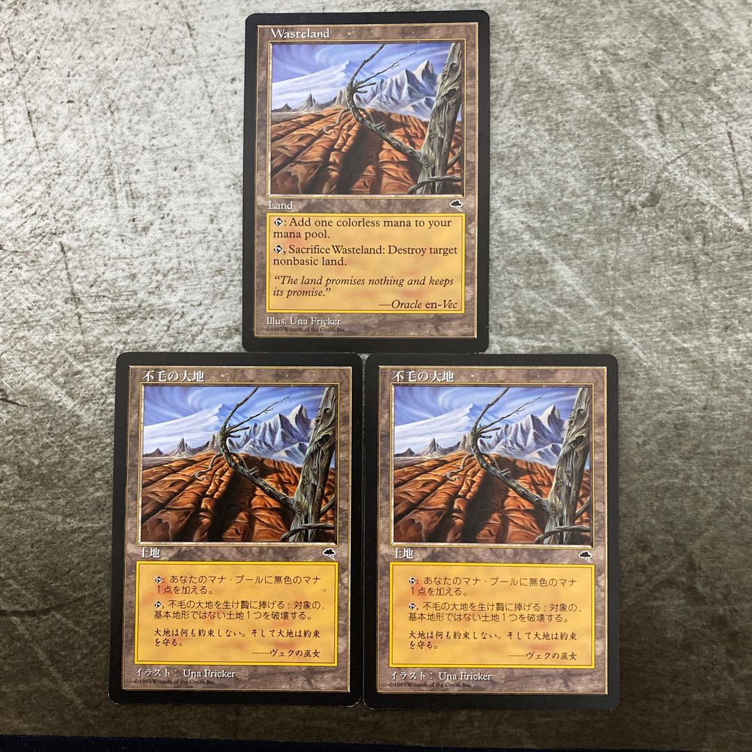 【日】【英】不毛の大地　３枚セット