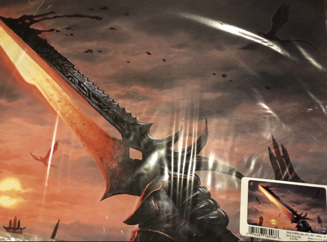 MTGモダンホライゾン プレイマット 筋腱と鋼鉄の剣