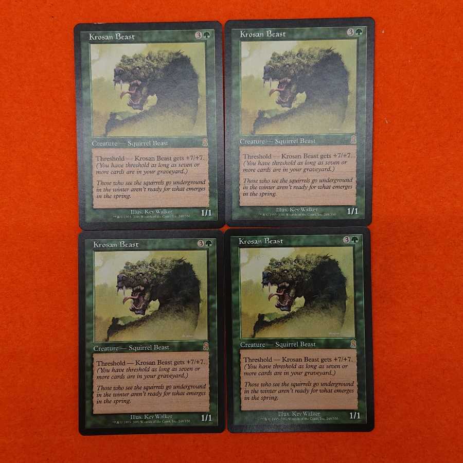 MTG2 Krosan Beast English edition 4 copies