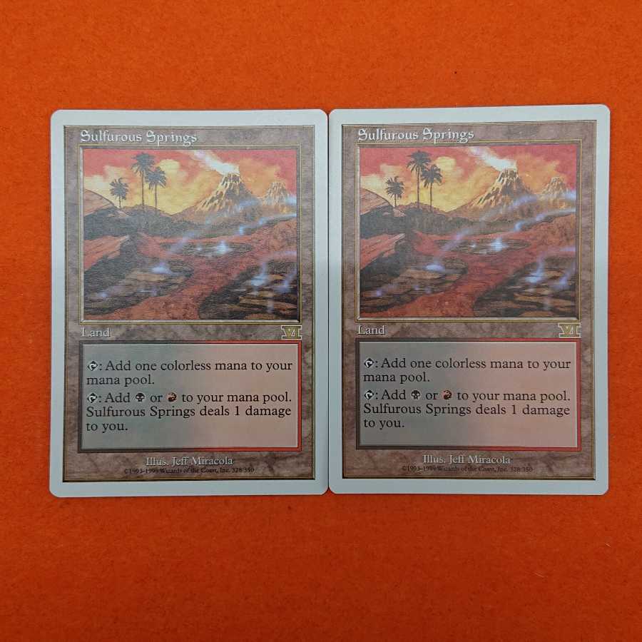 MTG1 Sulfurous Springs English [6ED] Set of 2