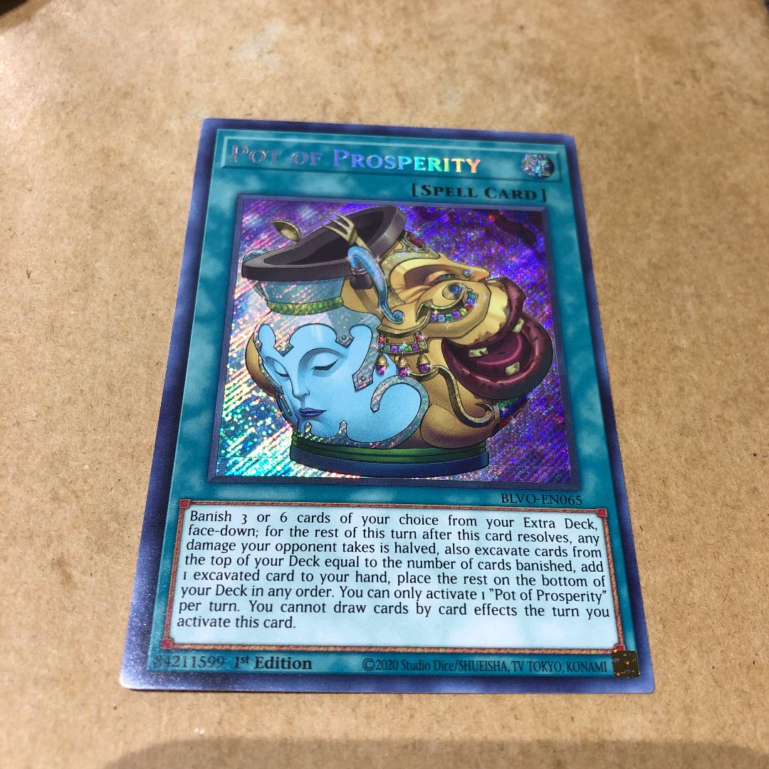 Yu-Gi-Oh! Pot of Prosperity English Secret Rare North American Edition