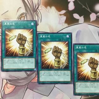 真実の名　３枚　遊戯王