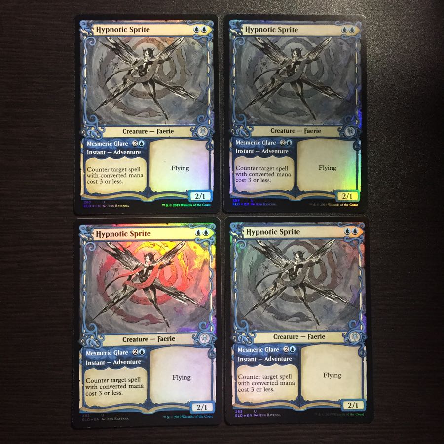 MTG foil 英語版 惑乱スプライト ショーケース版 4枚セット