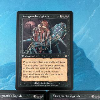 MTG 3-card Yawgmoth's Agenda