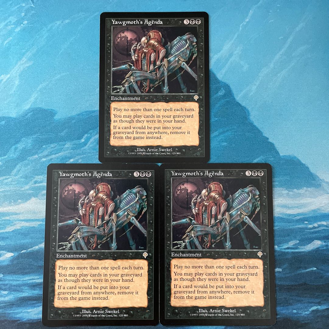 MTG 3-card Yawgmoth's Agenda