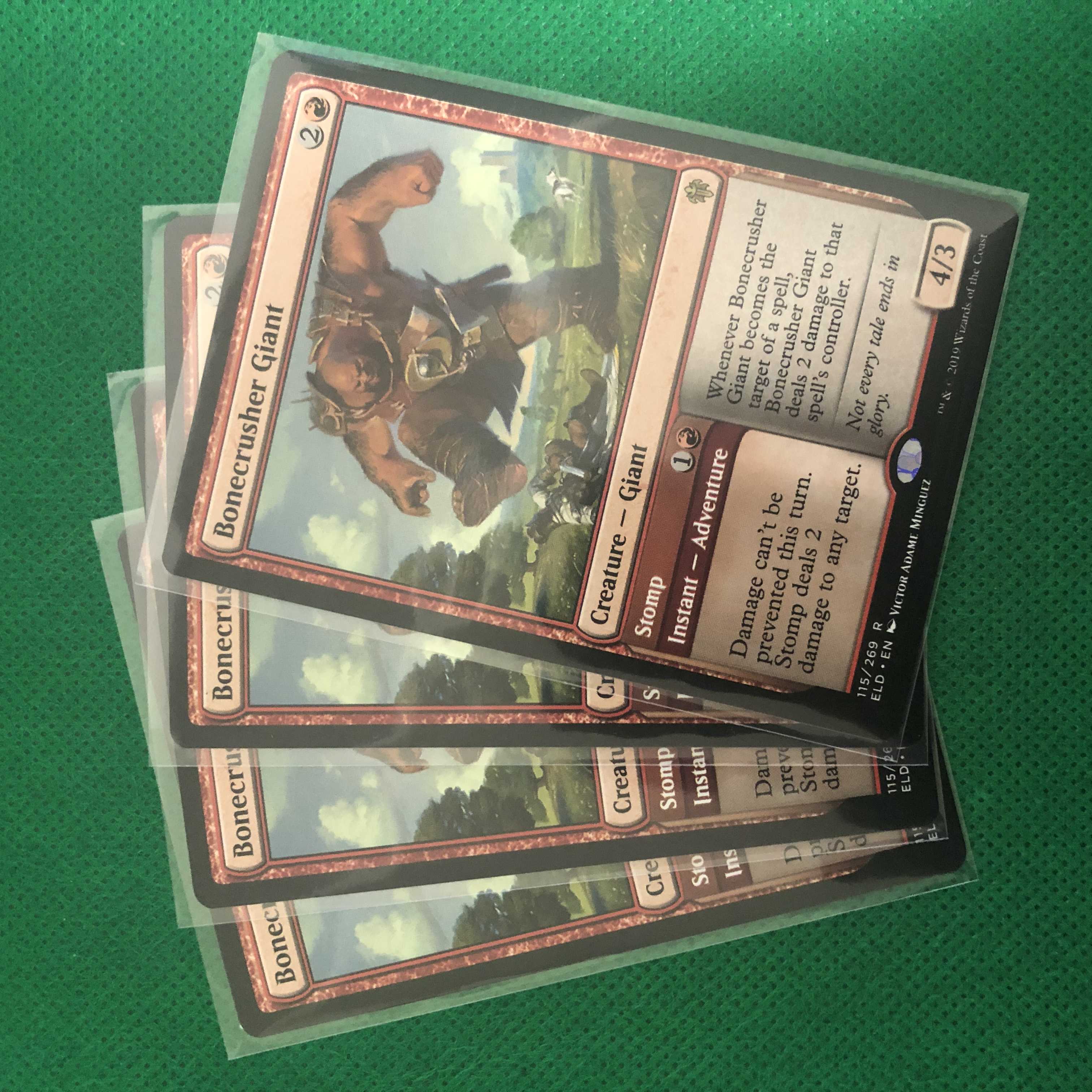 Delver of Secrets English edition 4 copies Bonecrusher Giant English edition 4 copies