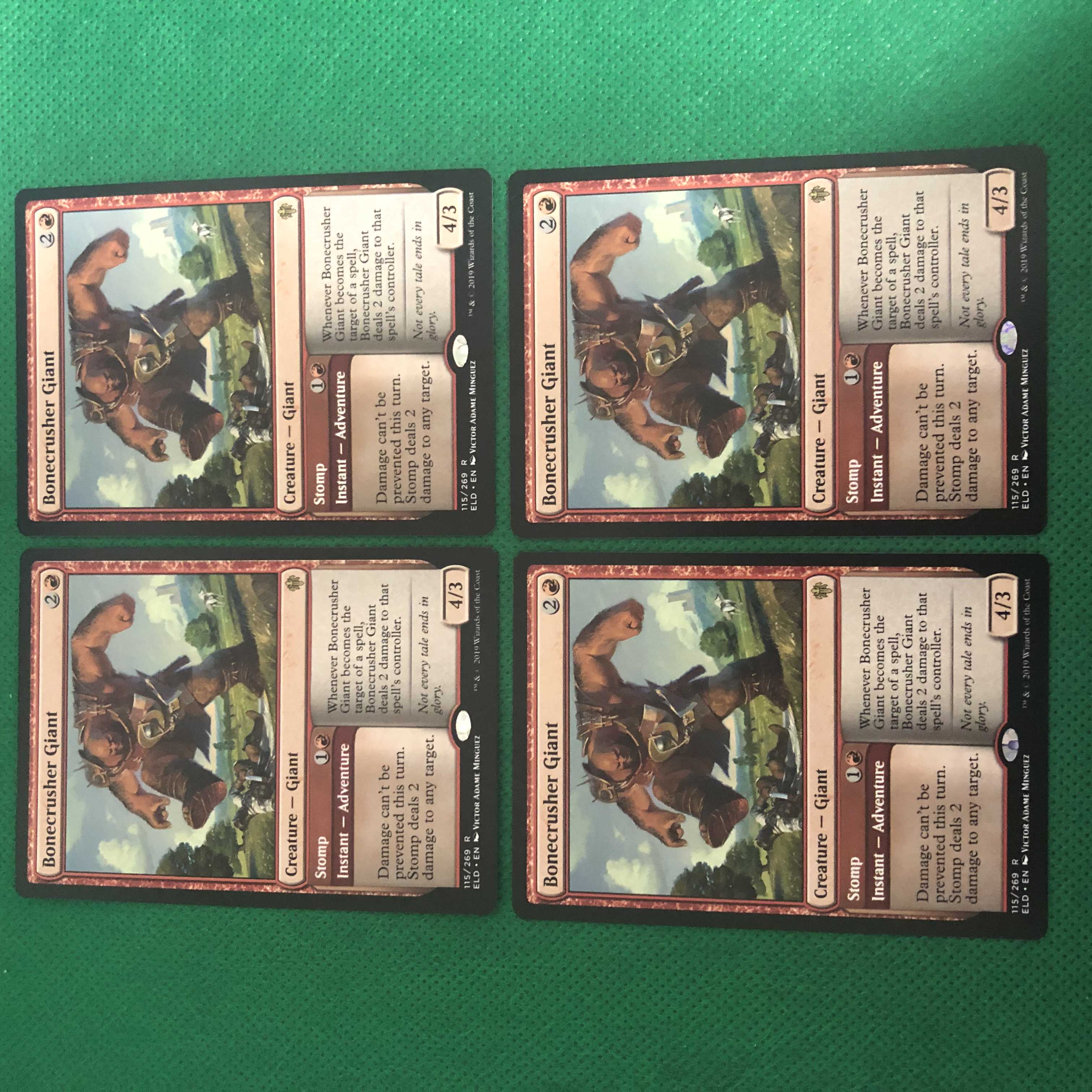 Delver of Secrets English edition 4 copies Bonecrusher Giant English edition 4 copies