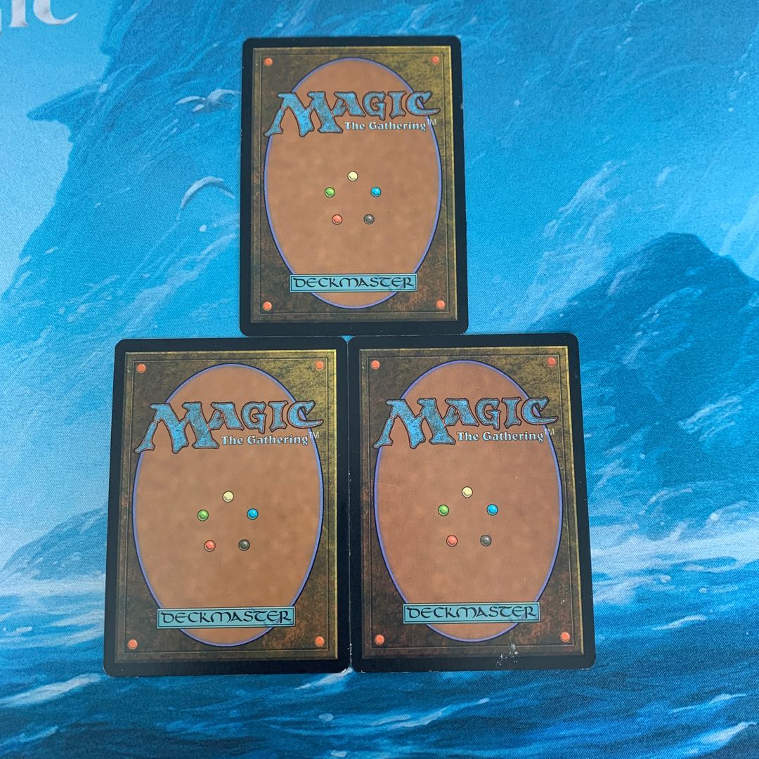 MTG 3枚　呪文づまりのスプライト　拡張アート