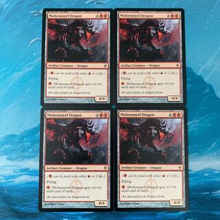 MTG 4枚 溶鉄鋼のドラゴン 4枚