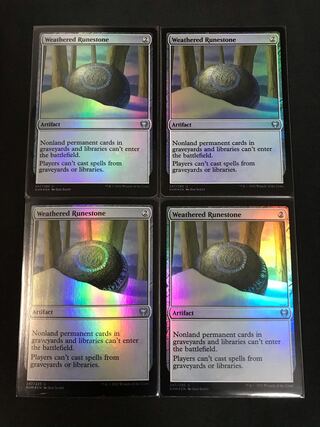 風化したルーン石 FOIL 英語4枚 SP