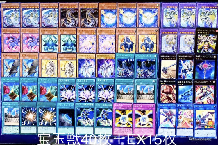 遊戯王 構築済み!!宝玉獣デッキ40枚+EX15枚