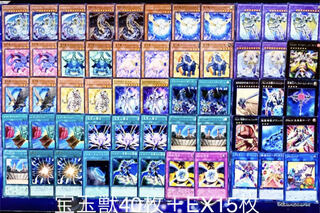 遊戯王 構築済み!!宝玉獣デッキ40枚+EX15枚