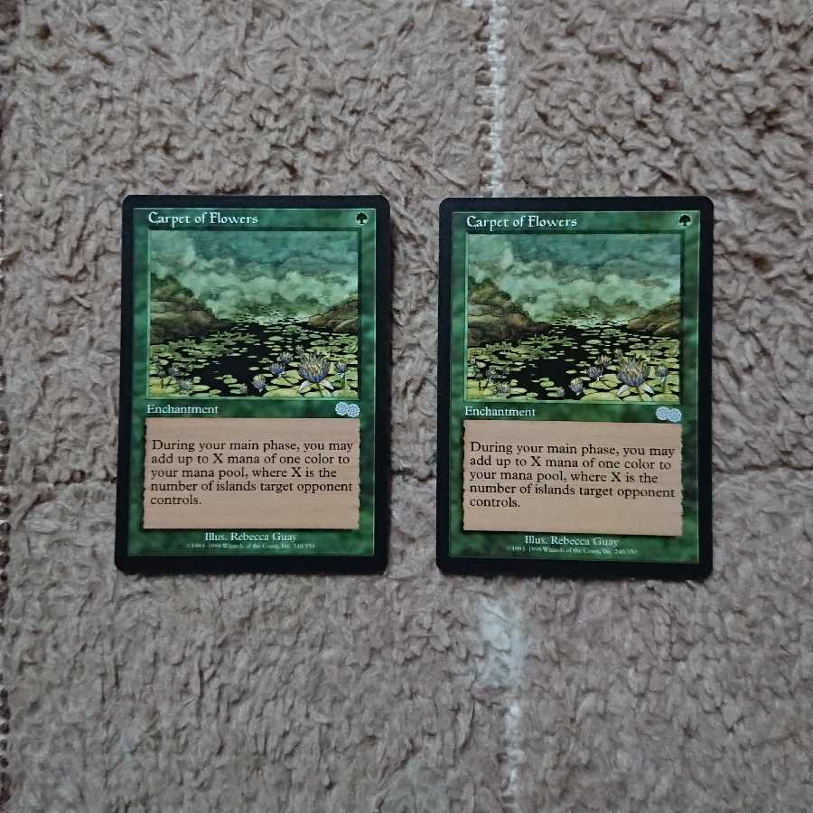 MTG 花の絨毯 英語 2枚セット