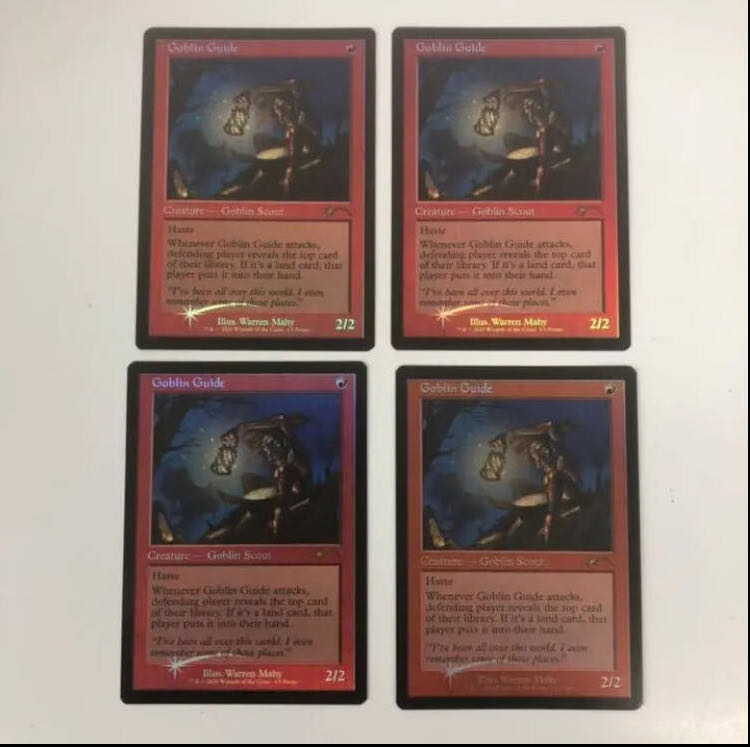 孤独　英語1枚、ゴブリンの先達旧枠foil4枚 1枚