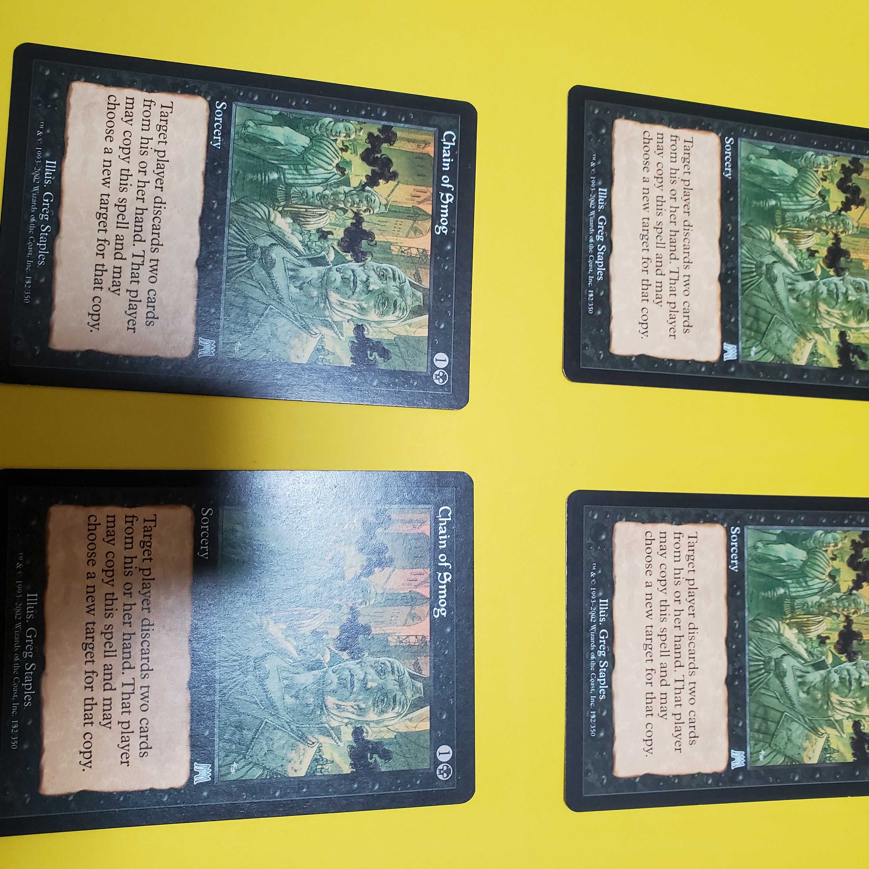 Mtg 煙霧の連鎖 4枚セット