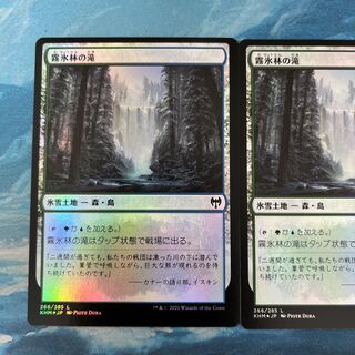 2 ♤MTG foil Rimewood Falls