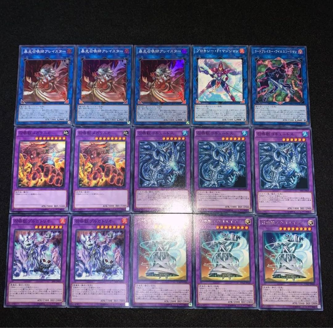 遊戯王　エレメント召喚獣　デッキ40枚EX15枚