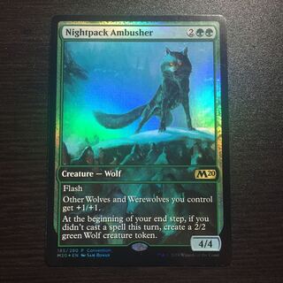 MTG foil 英語版 夜群れの伏兵 プロモ版