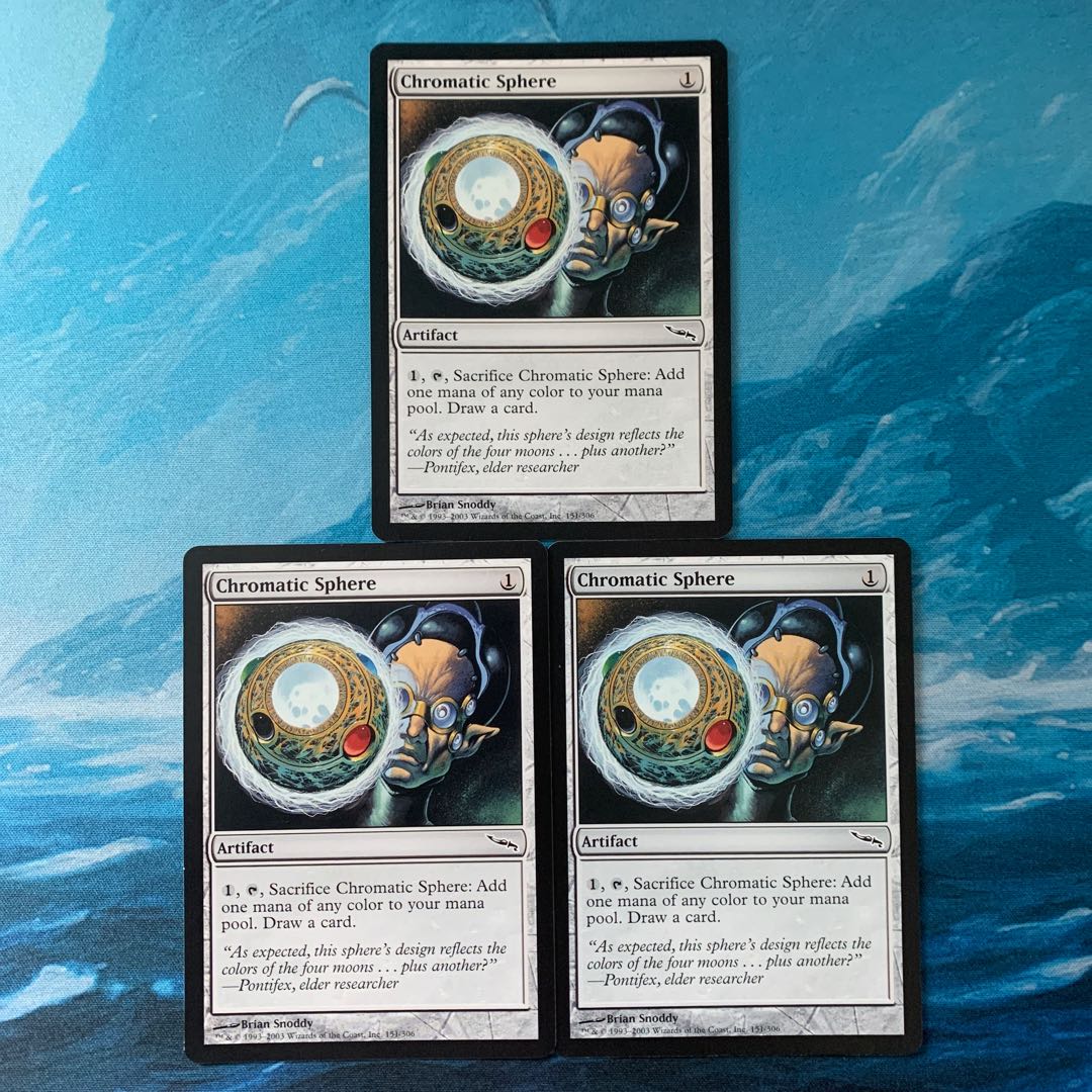 ♤MTG 3 cards Chromatic Sphere