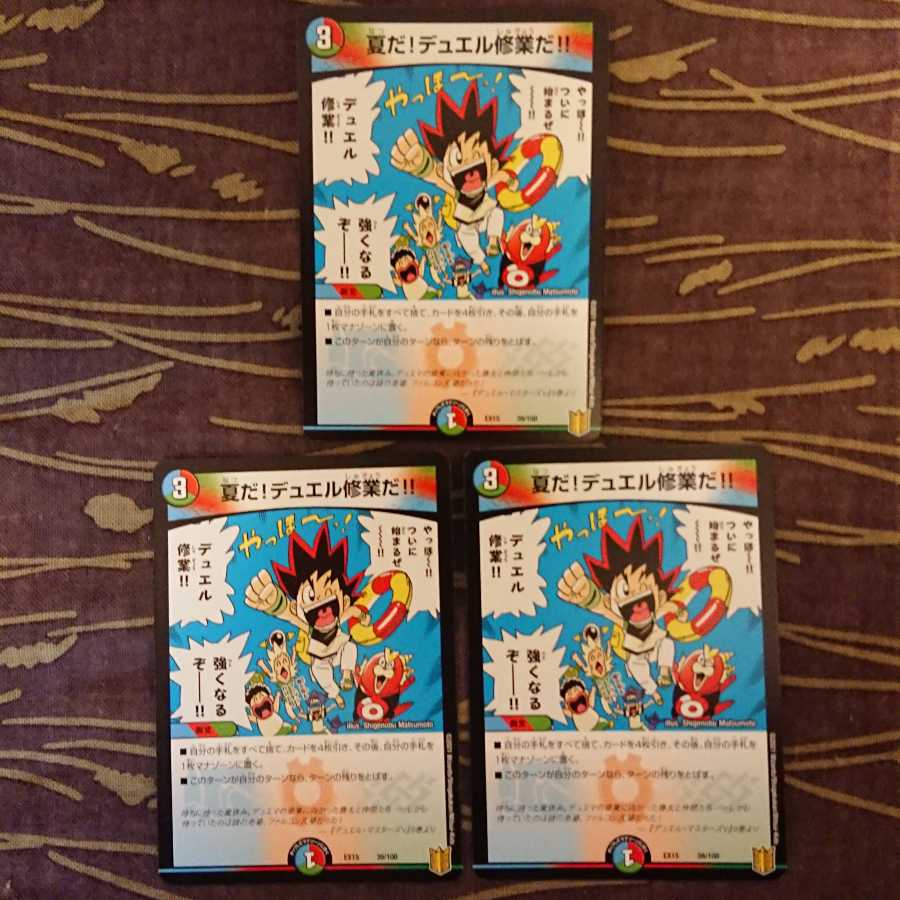 3枚 夏だ!デュエル修業だ!!