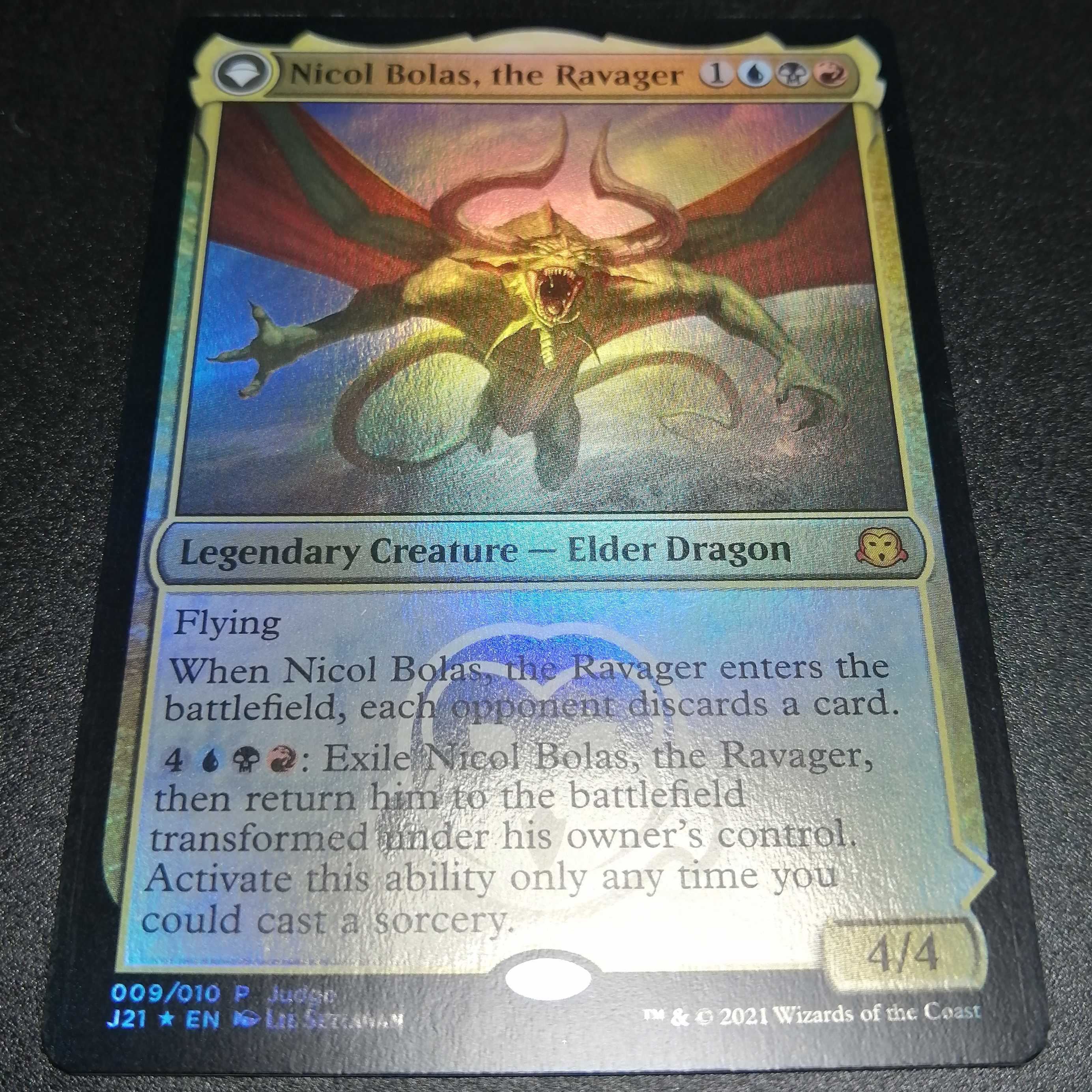 ニコル・ボーラス foil Nicol Bolas ジャッジ褒章 MTG 破滅龍