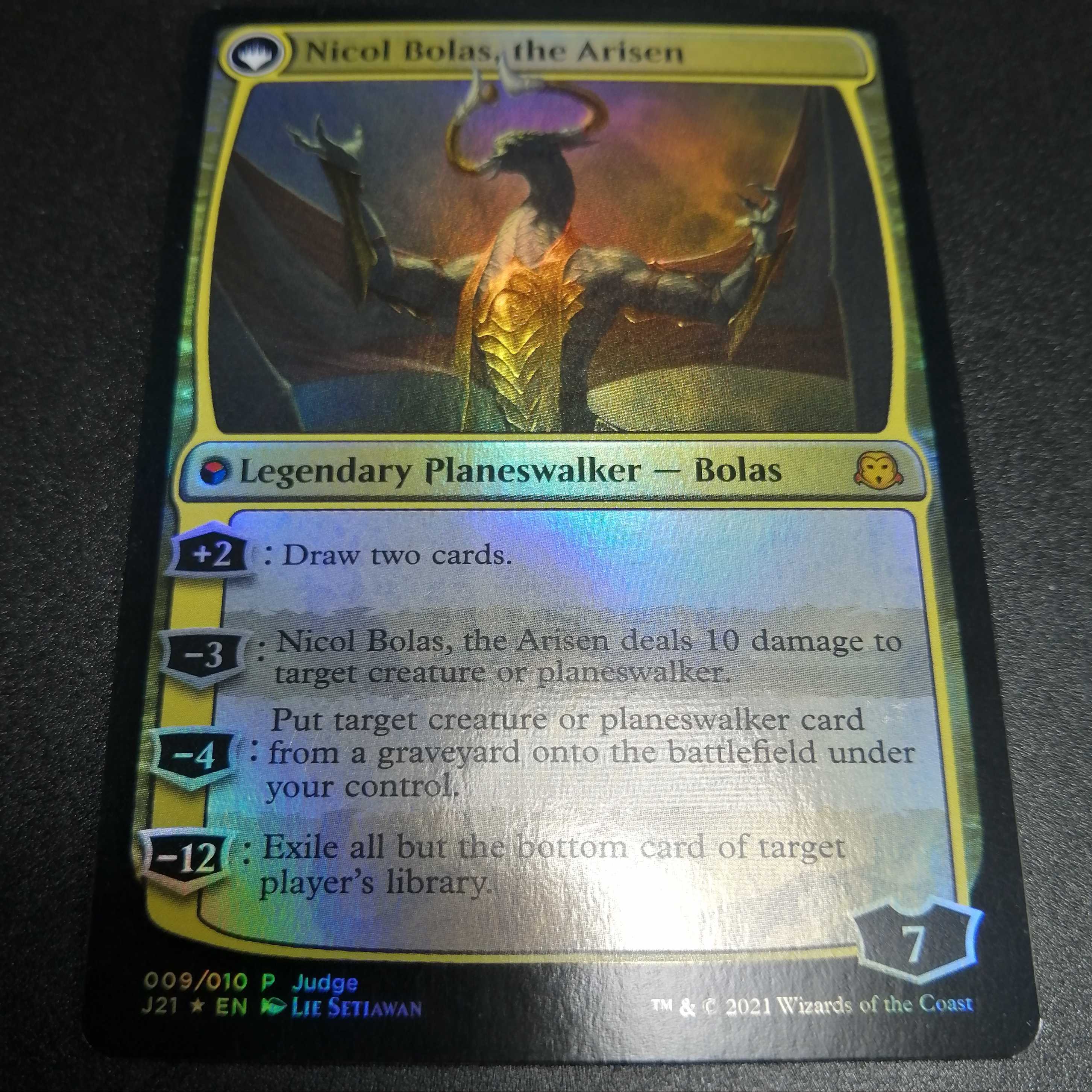 ニコル・ボーラス foil Nicol Bolas ジャッジ褒章 MTG 破滅龍