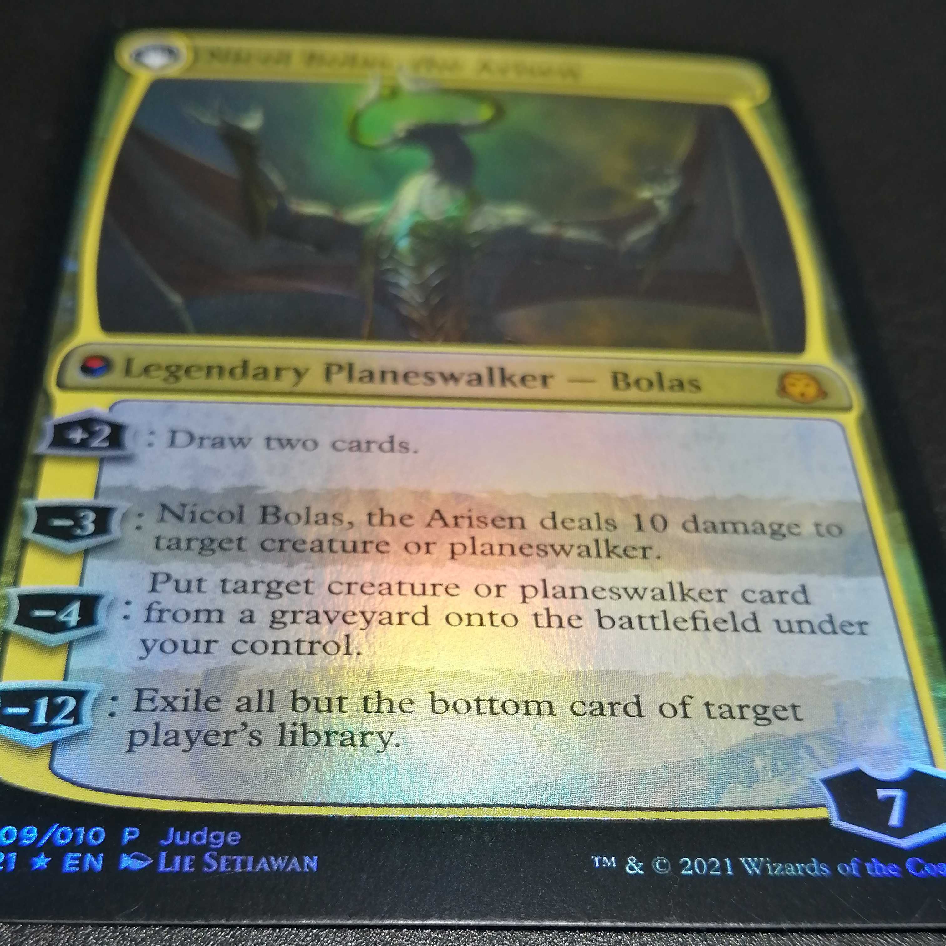ニコル・ボーラス foil Nicol Bolas ジャッジ褒章 MTG 破滅龍