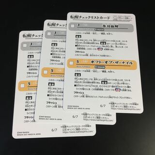 6枚 転醒チェックリストカード　さしみ様専用