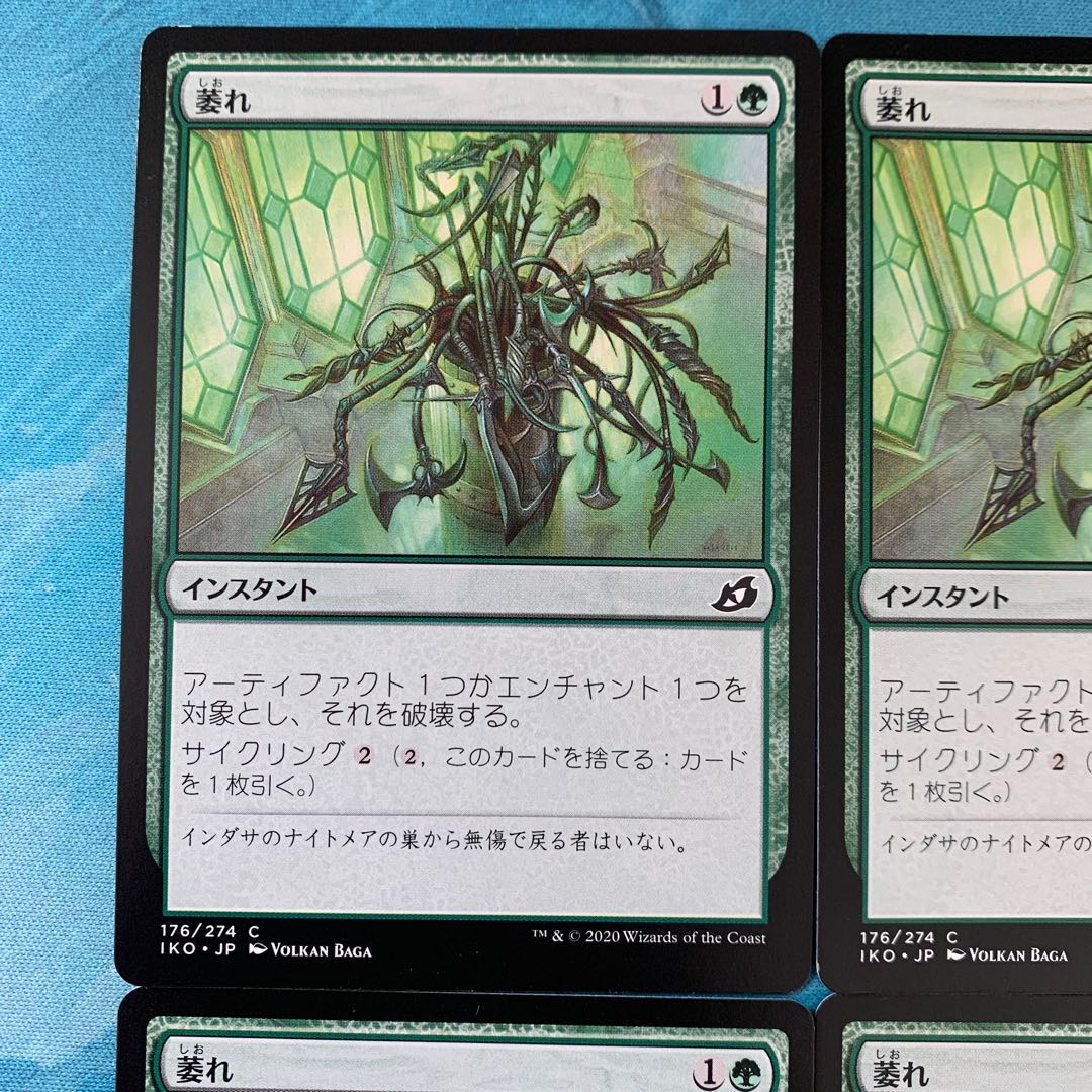 ♤MTG 4枚 萎れ  4枚