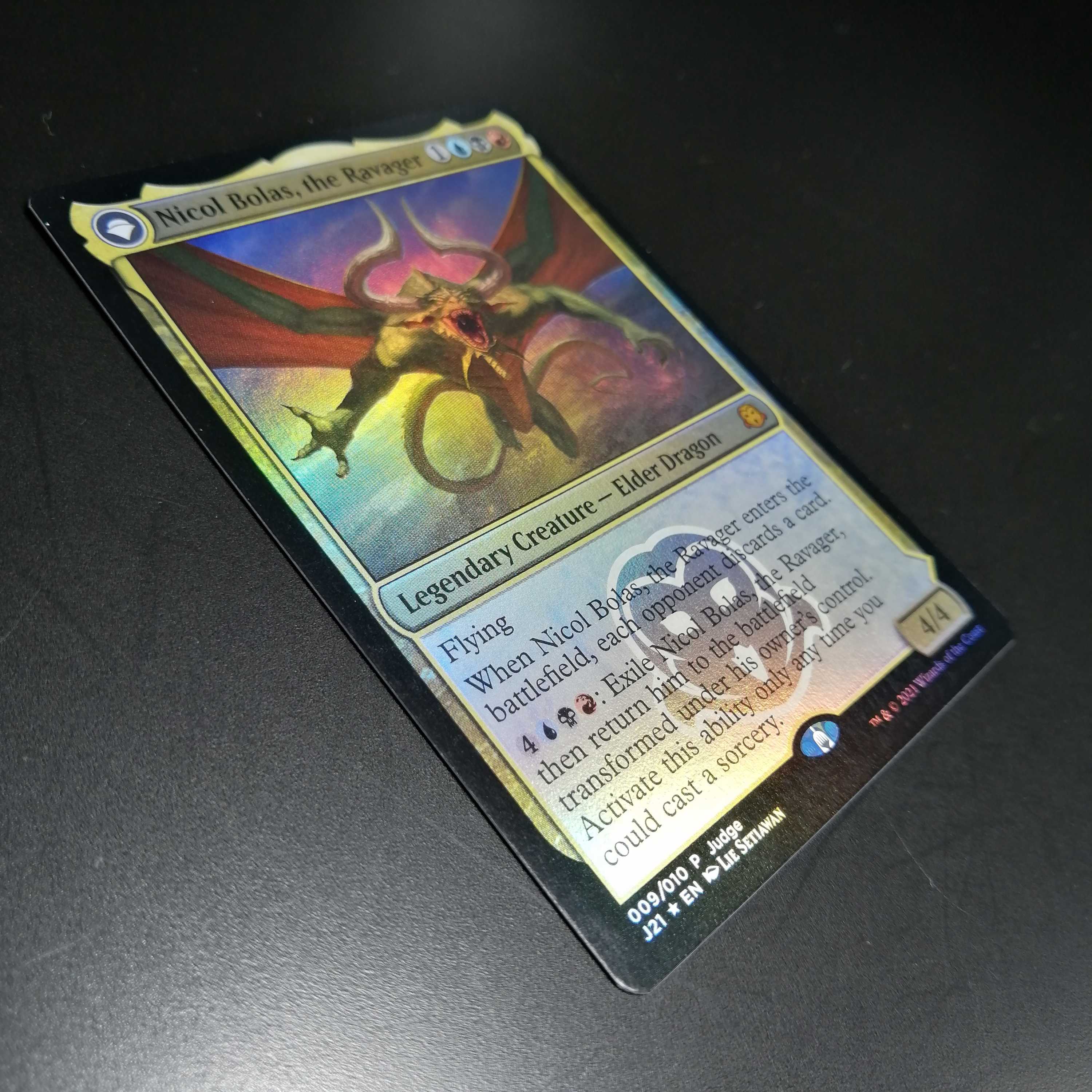 【売約済】MTG 破滅龍 ニコル ボーラス foil ジャッジ褒章