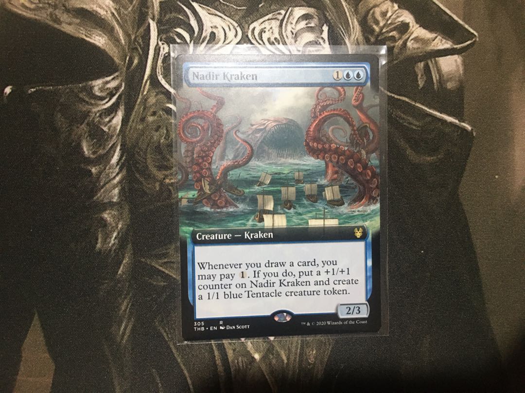 水底のクラーケン　Nadir Kraken　 英語　拡張アート 1枚