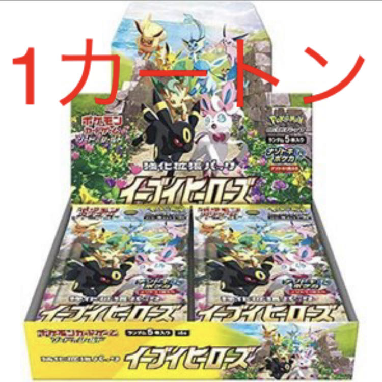 未開封1カートン 12BOX ポケモンカードゲーム イーブイヒーローズ